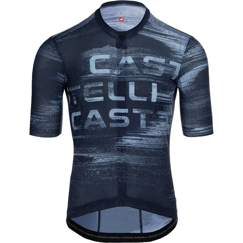 カステリ メンズ トップス Tシャツ ジャージー ロゴ Castelli Stratus Logo Limitedition Jersey Mens Belgian BlueWinter SkySil