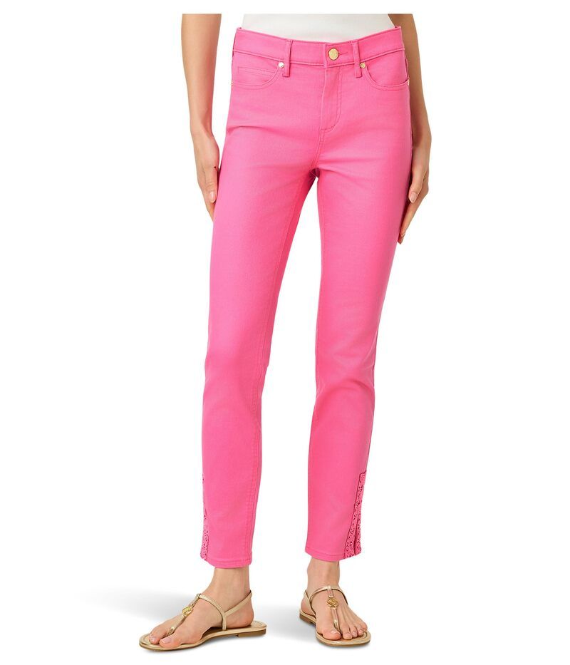 リリーピュリッツァー レディース ボトムス デニムパンツ Lilly Pulitzer South Ocean HighRise Ski Cherry Blossom