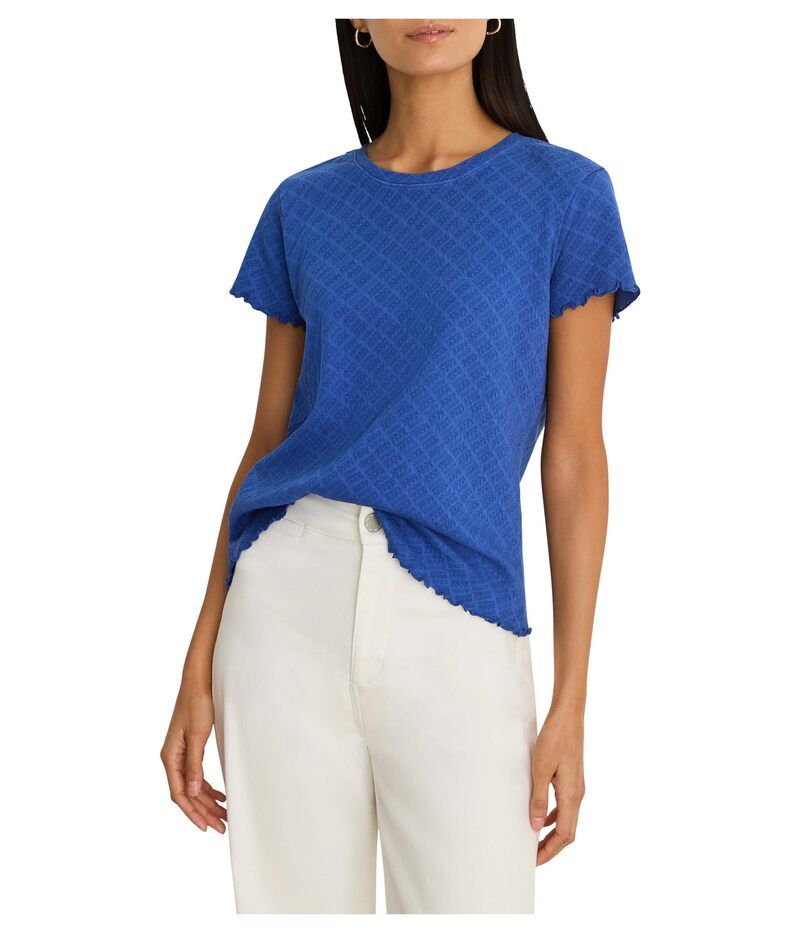 ニックプラスゾーイ レディース トップス シャツ プチ レース ニット NICZOE Petite Lace KnitShirt Neptune