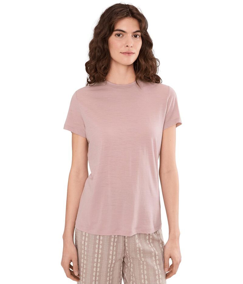 アイスブレーカー レディース トップス シャツ Icebreaker 150 Tech Lite III Short Sleeve Tee Pink Quartz ピンク