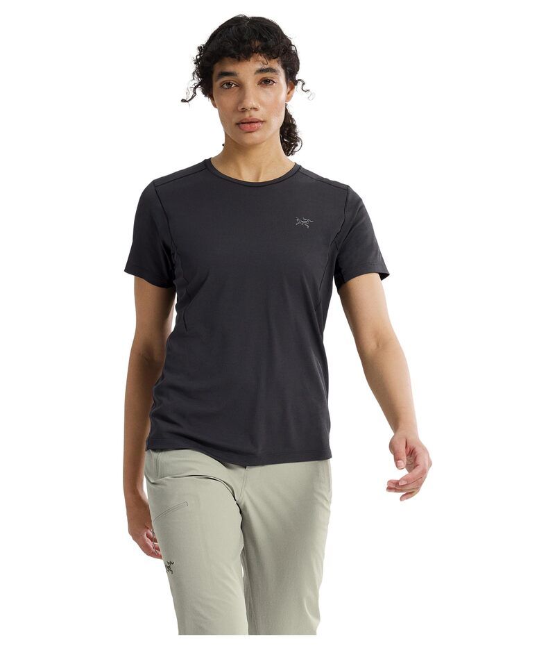 アークテリクス レディース トップス シャツ Arcteryx Sunna Crew Short Sleeve Black ブラック