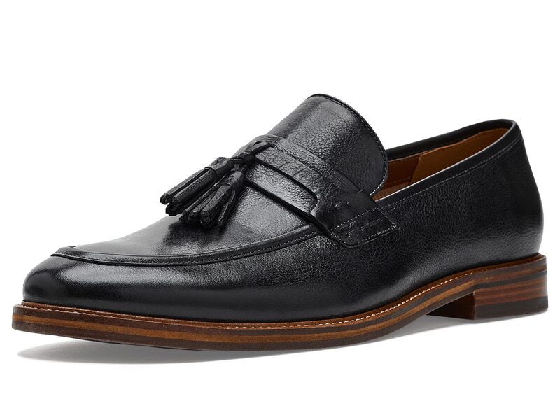 スティーブ マデン メンズ シューズ スリッポン・ローファー Steve Madden Bransun Black Leather ブラック
