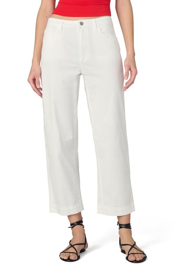 ジョーズ レディース ボトムス デニムパンツ ハイウエスト ジーンズ Joes The Wilder High Waist Crop Relaxed Barrel Jeans White ホワイト