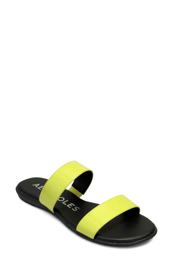 エアロソールズ レディース シューズ サンダル Aerosoles Concetta TwoStrap Sandal Kiwi Fx Crinkle Patent