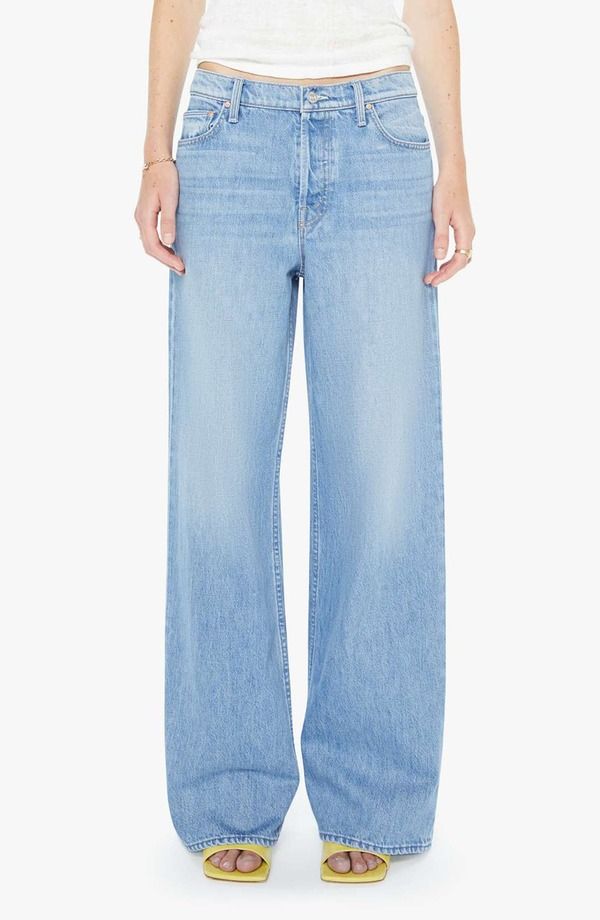 マザー レディース ボトムス デニムパンツ ワイドレッグ ジーンズ MOTHER The Rerun Zip Sneak Wide Leg Jeans Last Bite