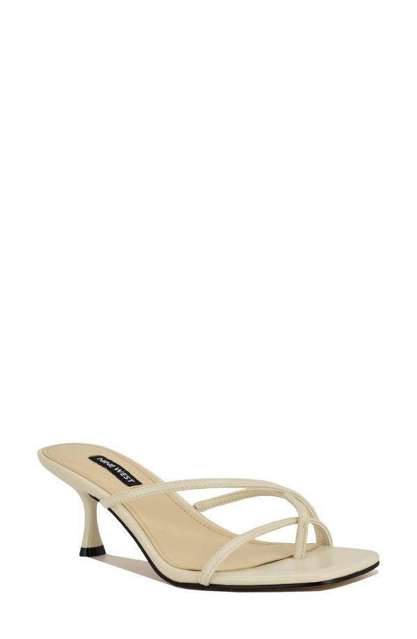 ナインウェスト レディース シューズ ヒール サンダル Nine West Anirey Slide Sandal Ivory アイボリー