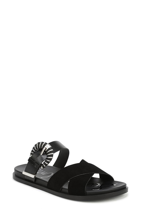 サムエデルマン レディース シューズ サンダル Sam Edelman Lucy Buckle Strap Sandal Black ブラック