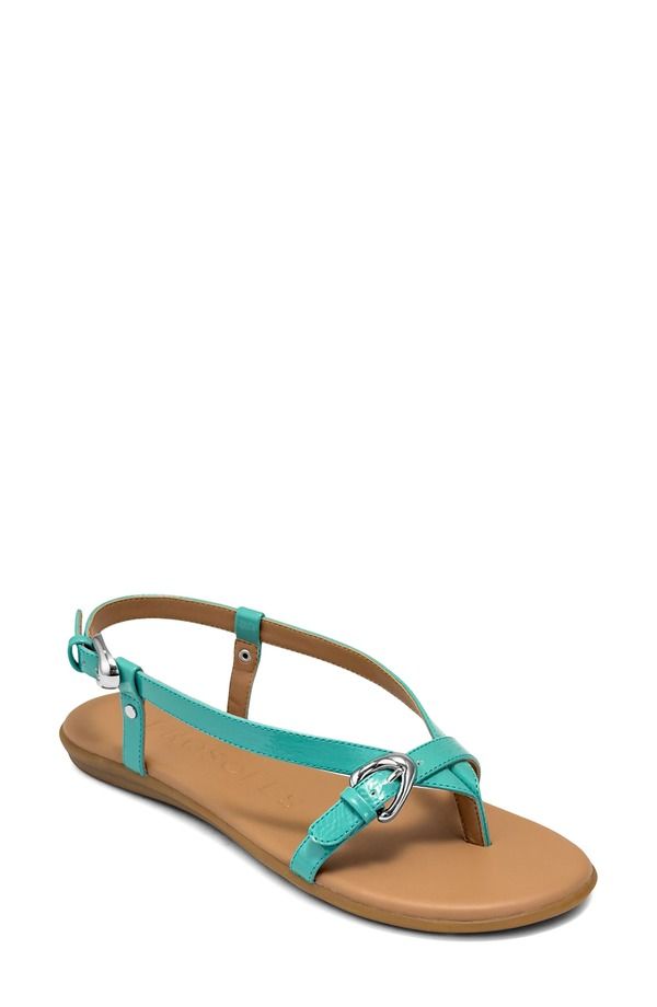 エアロソールズ レディース シューズ サンダル Aerosoles Iride Slingback Sandal Ice Green Fx Crinkle Patent グリーン