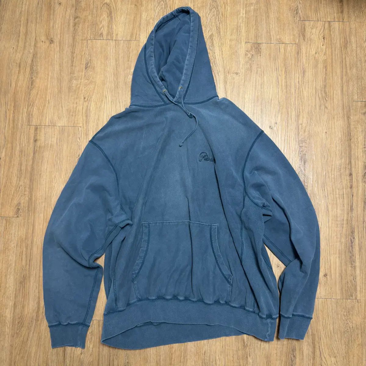 AWAKE NY サン ブリーチ フーディー Tシャツ ブルー XXL