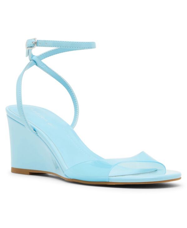 マッデンガール レディース シューズ サンダル Madden Girl Womens Lainey TwoPiece Wedge Sandals Light Blue Vinyl Multi ブルー