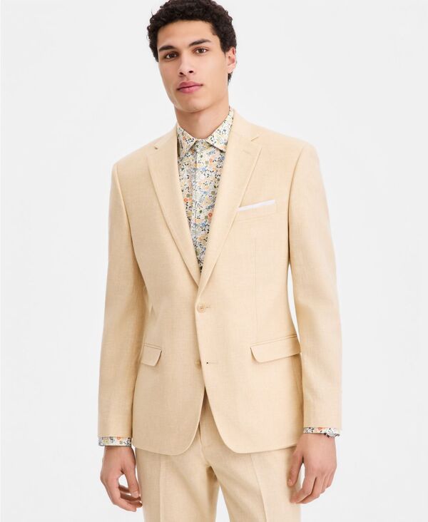 バースリー メンズ アウター ジャケット・ブルゾン リネン Bar III MenslimFit LinenBlend Suit Separates Jacket Macys Exclusive Bu