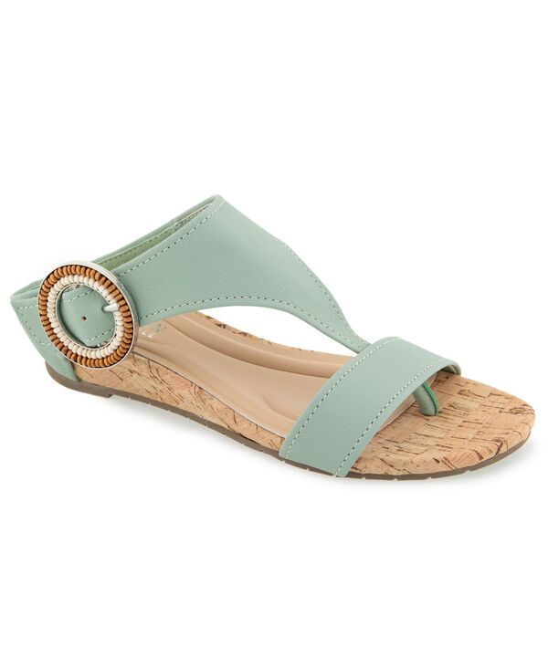 ケネスコール レディース シューズ サンダル Kenneth Cole Reaction Womens Great Buckle Wedge Sandalseafoam
