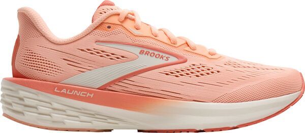 【送料無料】 ブルックス レディース スニーカー シューズ Brooks Womens Launch 12 Running Shoes PeachWhite