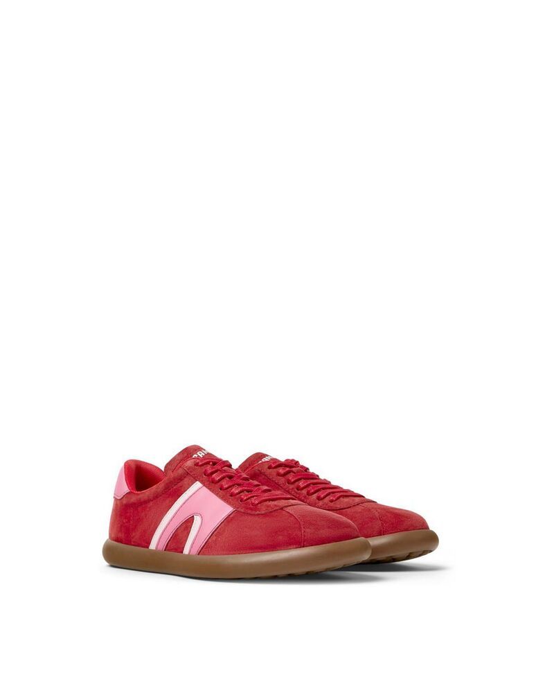 カンペール レディース シューズ スニーカー レザー Camper Womens Pelotasoller Leather Sneakered レッド