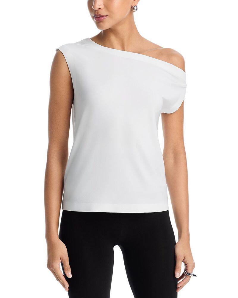 ノーマカマリ レディース トップス シャツ ドロップショルダー Norma Kamali Drop Shoulder Top Snowhite ホワイト