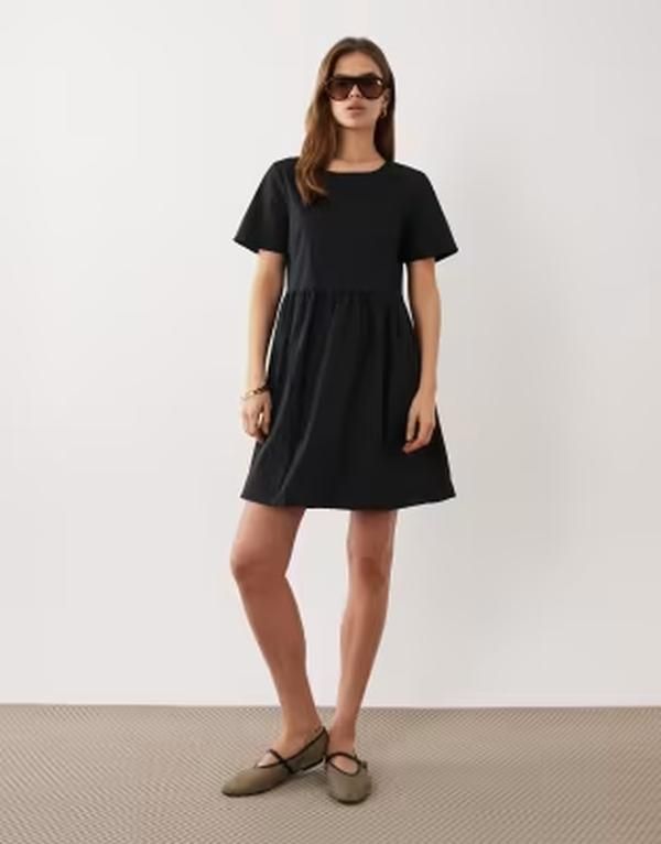 ジェイディーワイ レディース トップス ワンピース ミニ JDY short sleeve mini dress Black ブラック