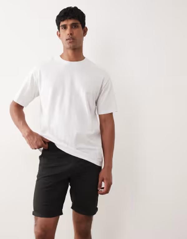 オンリーアンドサンズ メンズ ボトムス ハーフパンツ・ショーツ レギュラーフィット ショートパンツ ONLY SONS regular fit chino shorts Black ブラック