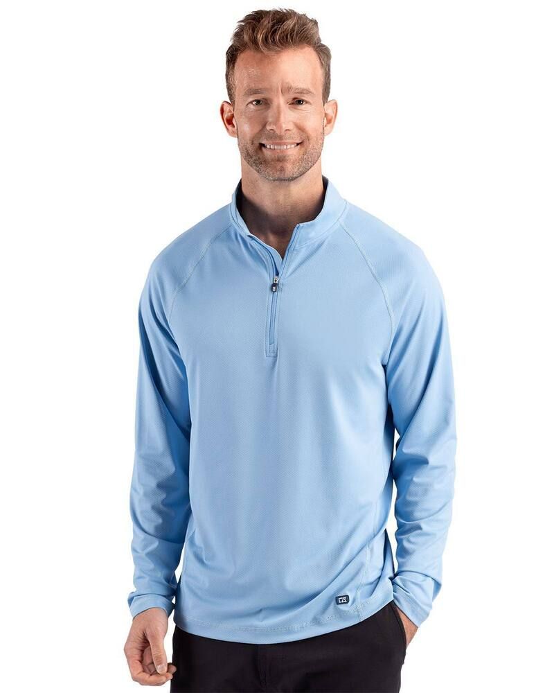 カッターアンドバック レディース アウター ニット・セーター ハーフジップ Cutter Buck Prospect Epiconfidence Recycled Textured Stretch M