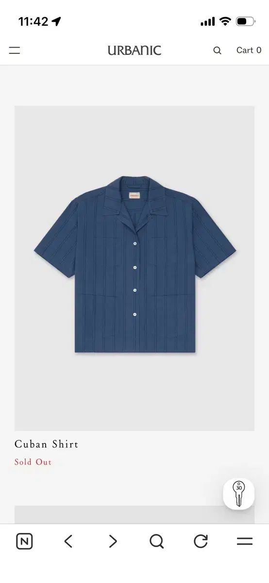 urbanic30 キューバンシャツ