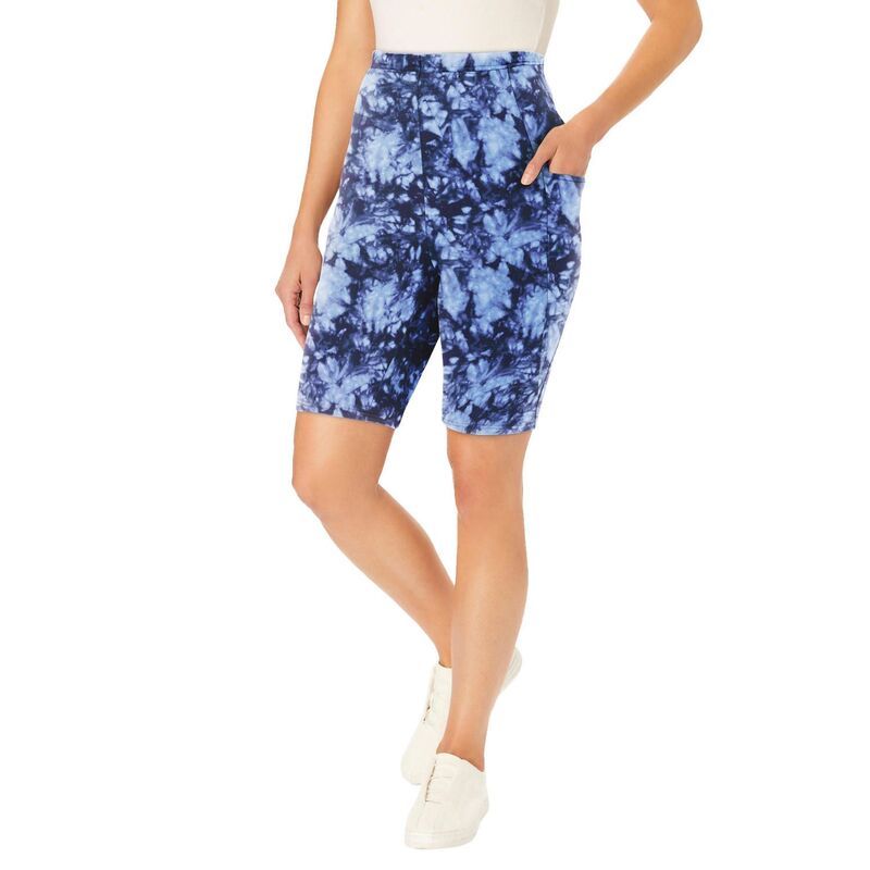 ウーマン ウィズイン レディース ボトムス ハーフパンツ・ショーツ プラスサイズ コットン Woman Within Plusize Stretch Cotton Pocket Bike Short