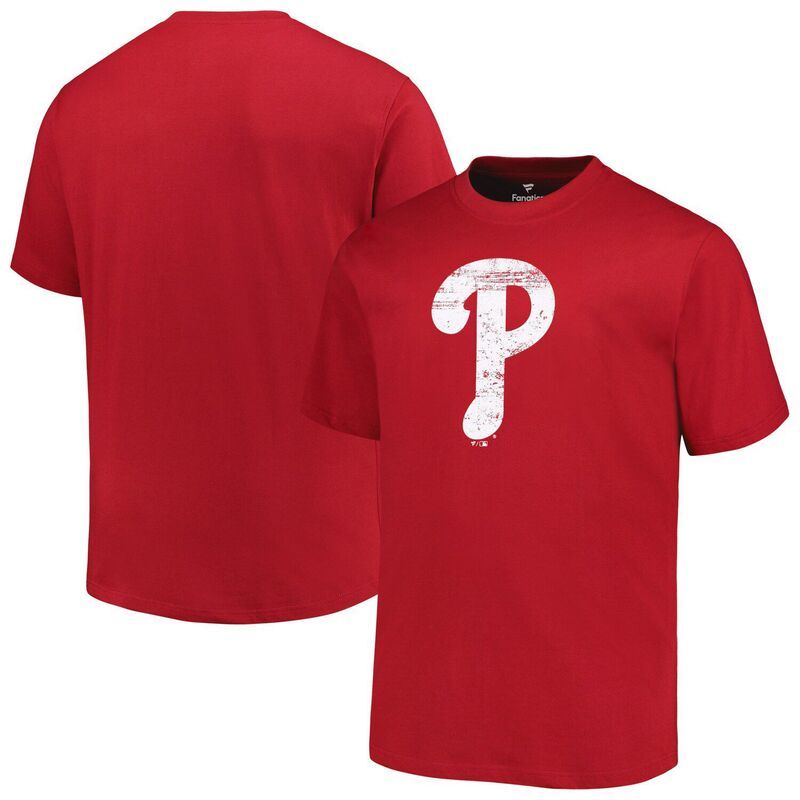 プロファイル レディース トップス Tシャツ トール ロゴ Mens Profile Red Philadelphia Phillies Big Tall Primary Logo TShirt Ph