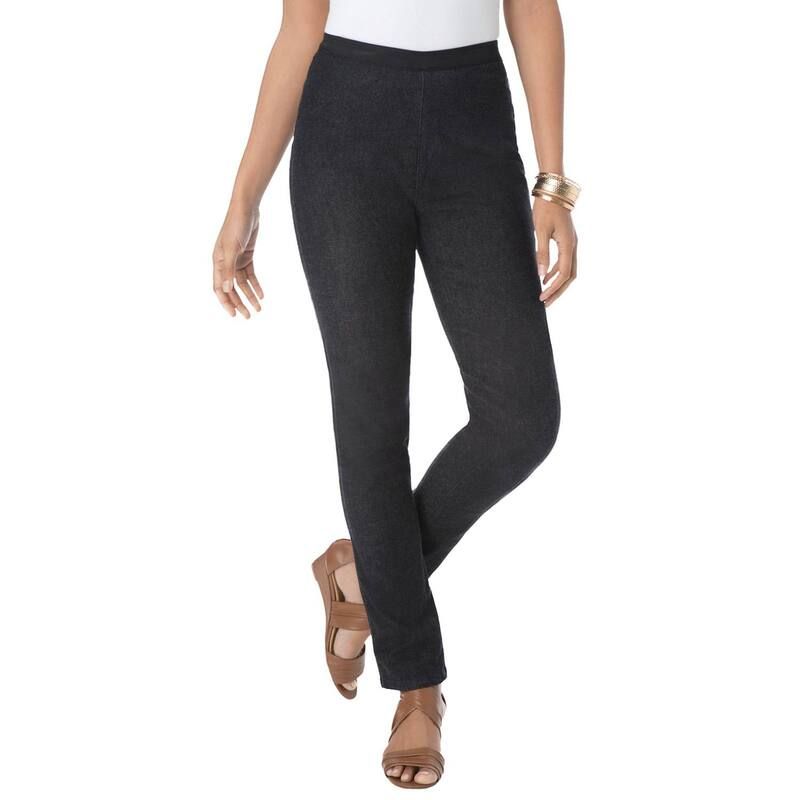 ジェシカロンドン レディース ボトムス デニムパンツ プラスサイズ Jessica London Womens Plusize Stretch Denim StraightLeg Jegging Bl