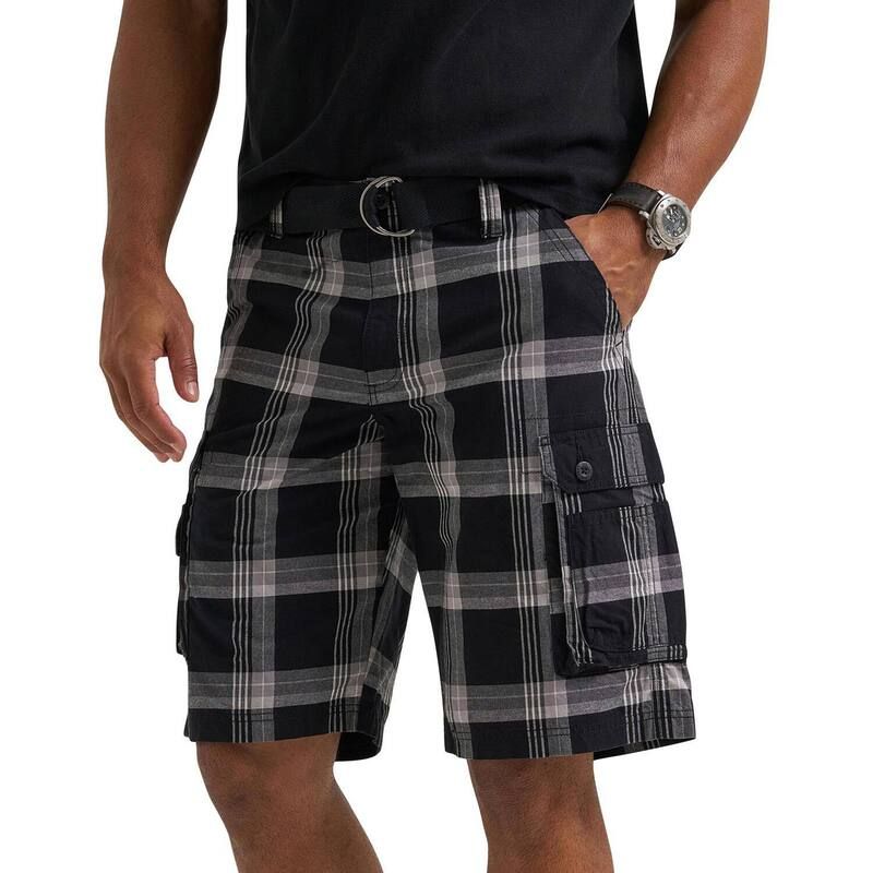 リー レディース ボトムス ハーフパンツ・ショーツ ショートパンツ Mens Lee 115 Wyoming Belted Cargo Shorts Hd Lee Gray グレー