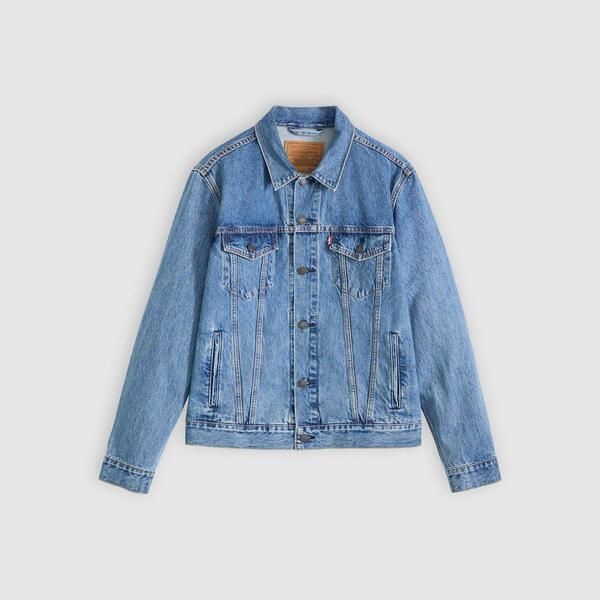 リーバイス メンズ アウター ジャケット・ブルゾン コットン デニム Levis Mens Trucker Cotton Long Sleeve Denim Jacket Washed Away デニ