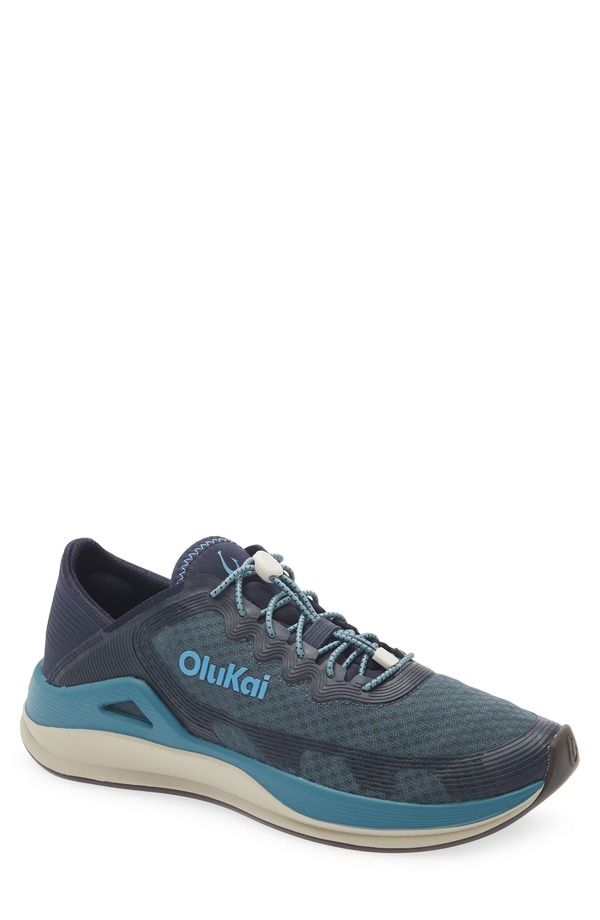 オルカイ メンズ シューズ スニーカー OluKai Ahi Sneaker Storm Trench Blue ブルー