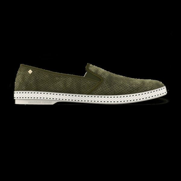 リビエラ レディース シューズ スリッポン・ローファー スエード Rivieras Classic Suede SlipOn Loafer Green グリーン