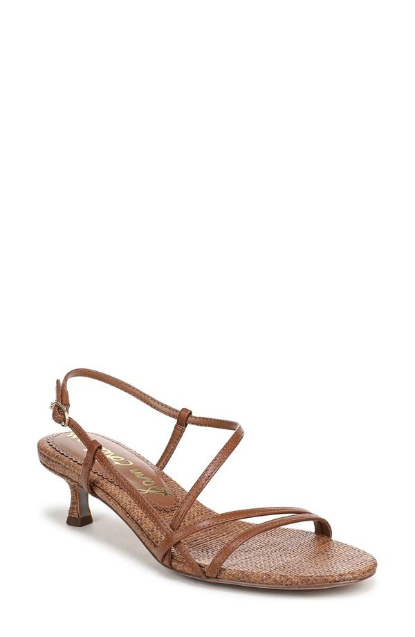 サムエデルマン レディース シューズ サンダル ヒール Sam Edelman Cora Slingbackitten Heel Sandal Rich Cognac