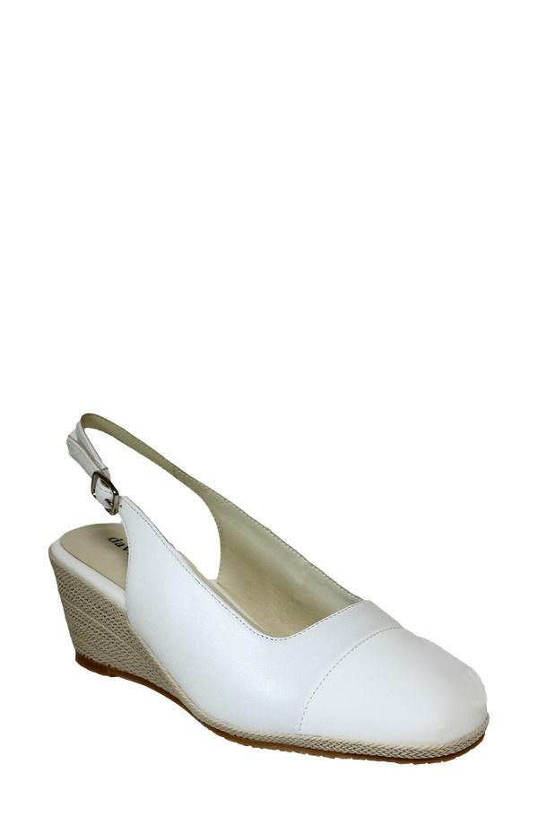 ダイビッドテイト レディース シューズ ヒール David Tate Sheyla Slingback Wedge Pump White ホワイト