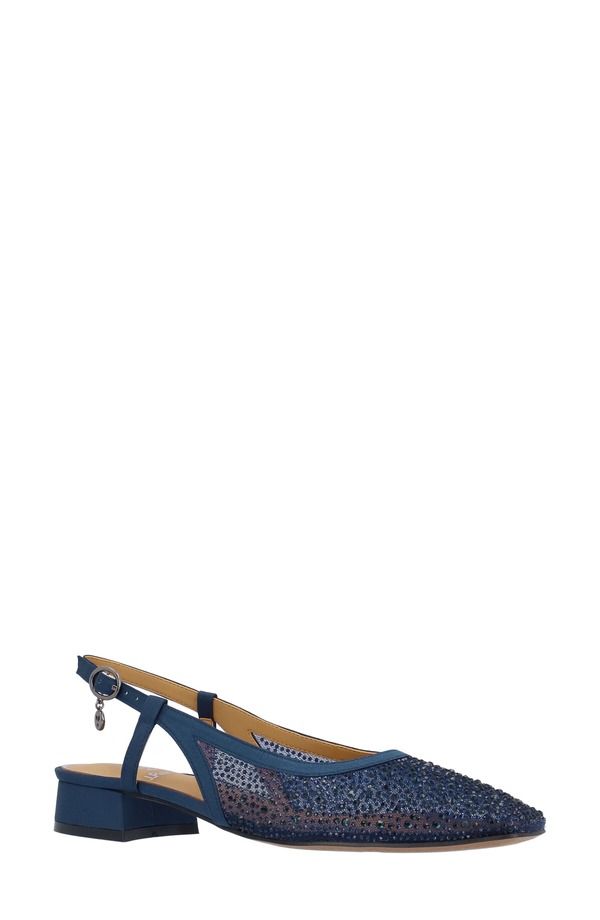 ジェイレニー レディース シューズ パンプス J Rene Layton Slingback Flat Navy ネイビー