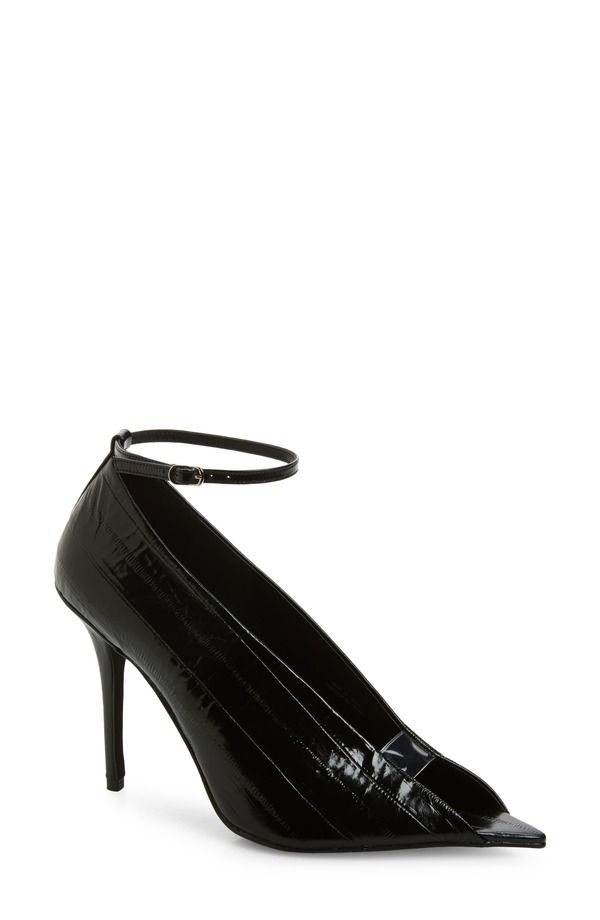ジェフリー キャンベル レディース シューズ サンダル アンクル Jeffrey Campbell Inherit Ankle Strapointed Peep Toe Sandal Black Ee