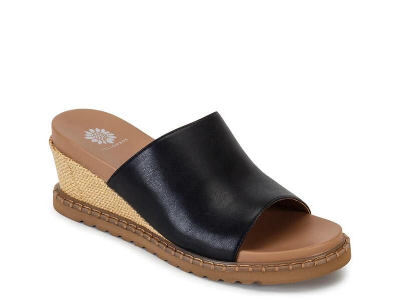 イエローボックス レディース シューズ サンダル Yellow BoxMarcie Wedge Sandal Black ブラック