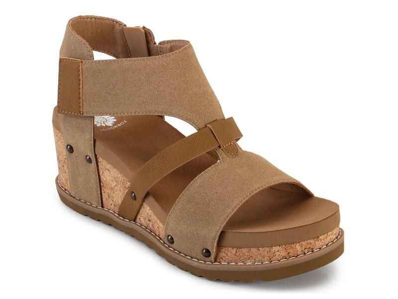 イエローボックス レディース シューズ サンダル Yellow BoxAdris Wedge Sandal Taupe トープ