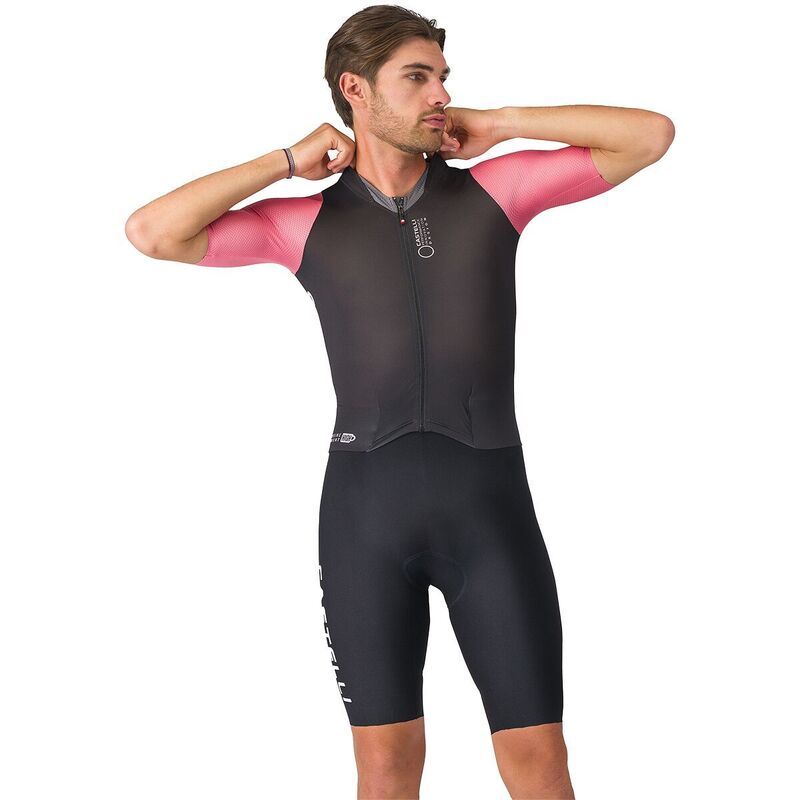 カステリ メンズ トップス Tシャツ Castelli Saturday Morning Skinsuit Mens BlackRosa GiroSmoky Gray ブラック