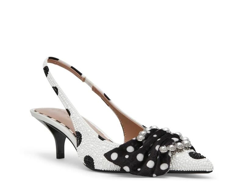 ベッツィジョンソン レディース シューズ パンプス Betsey JohnsonBryanna Pump WhiteBlack Polka Dot ホワイト