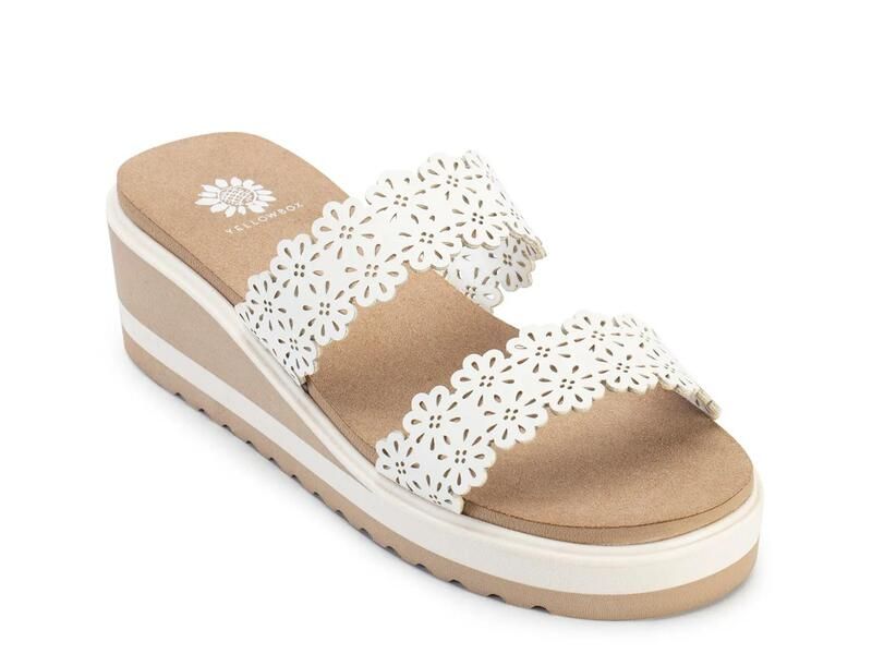 イエローボックス レディース シューズ サンダル Yellow BoxAiry Wedge Sandal White ホワイト