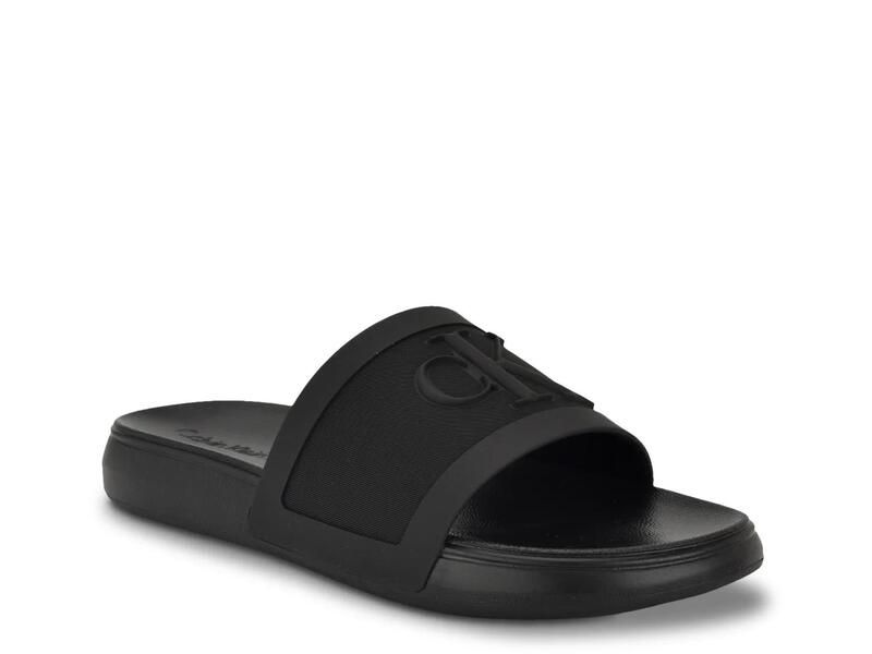 カルバンクライン メンズ シューズ サンダル Calvin KleinLinderz Slide Sandal Mens Black ブラック