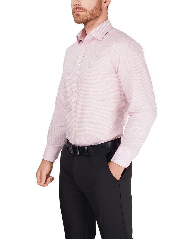 トーマスピンク メンズ トップス シャツ Thomas Pink Grid Check Dresshirt Pink ピンク