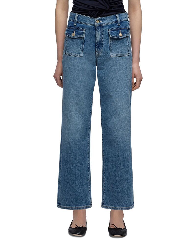 セブンフォーオールマンカインド レディース ボトムス デニムパンツ アンクル ジーンズ 7 For All Mankind Stovepipe High Rise Straight Ankle Jea