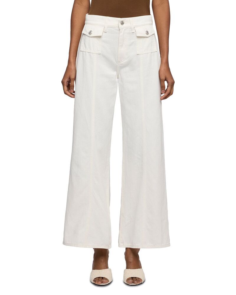 セブンフォーオールマンカインド レディース ボトムス デニムパンツ ワイドレッグ アンクル リネン ジーンズ 7 For All Mankind Lottankle Wide Leg Jeans in