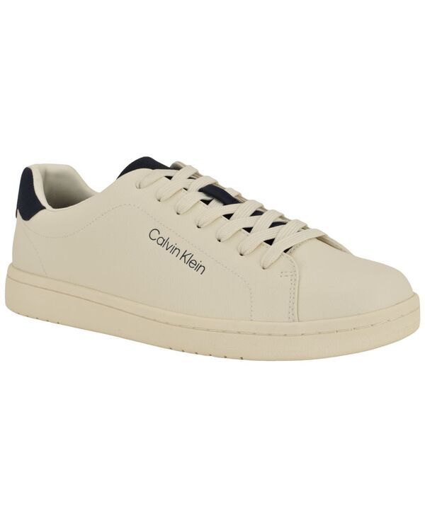 カルバンクライン メンズ シューズ スニーカー レース Calvin Klein Mens Lano CasualaceUp Sneakers IvoryBlack アイボリー