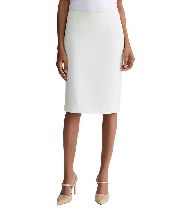 カスパール レディース ボトムスカート クレープ Kasper Pebble Crepencil Skirt Vanilla Ice