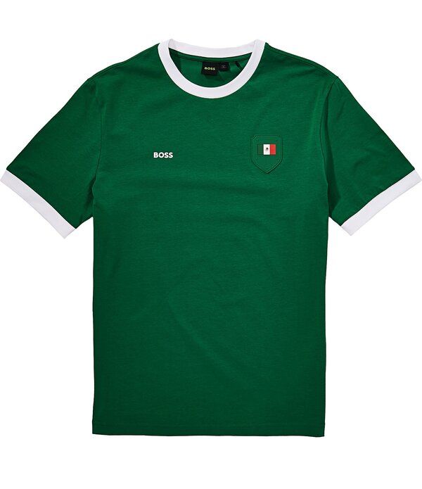 ヒューゴボス メンズ トップス シャツ Hugo Boss Lux WC 2026 Short Sleeve TShirt Green グリーン