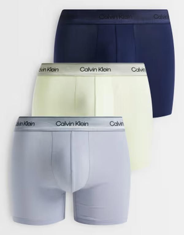 カルバンクライン メンズ アンダーウェア ボクサーパンツ コットン Calvin Klein Icon Cotton Stretch 3 pack boxer briefslimegray Shore