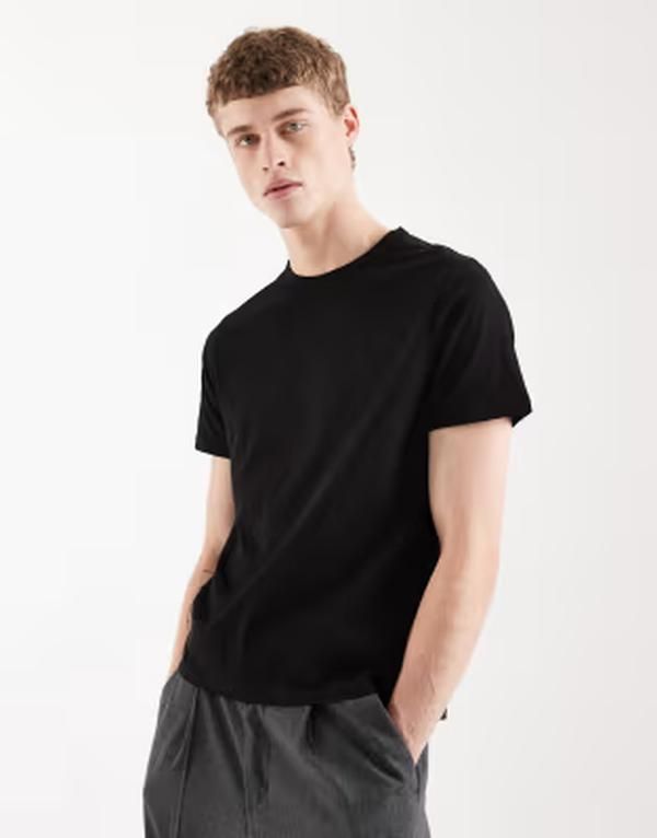 ジャック アンド ジョーンズ メンズ トップス Tシャツ スリムフィット Jack Joneslim fitshirt Black ブラック