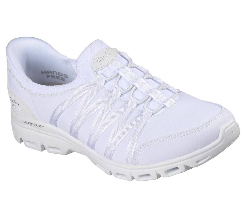 スケッチャーズ レディース シューズ サンダル スニーカー SkecherslipIns Womens GlideStep Comfort SlipOn Sneakers White ホワイト