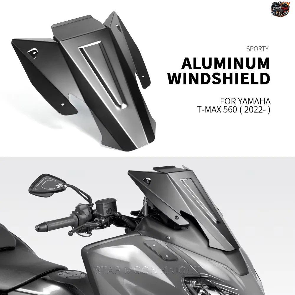 ヤマハ T-MAX T MAX 560 TMAX560 2022 2023- 用アルミ製モーターサイクルウインドシールド アクセサリー ウインドスクリーン ウインドシー
